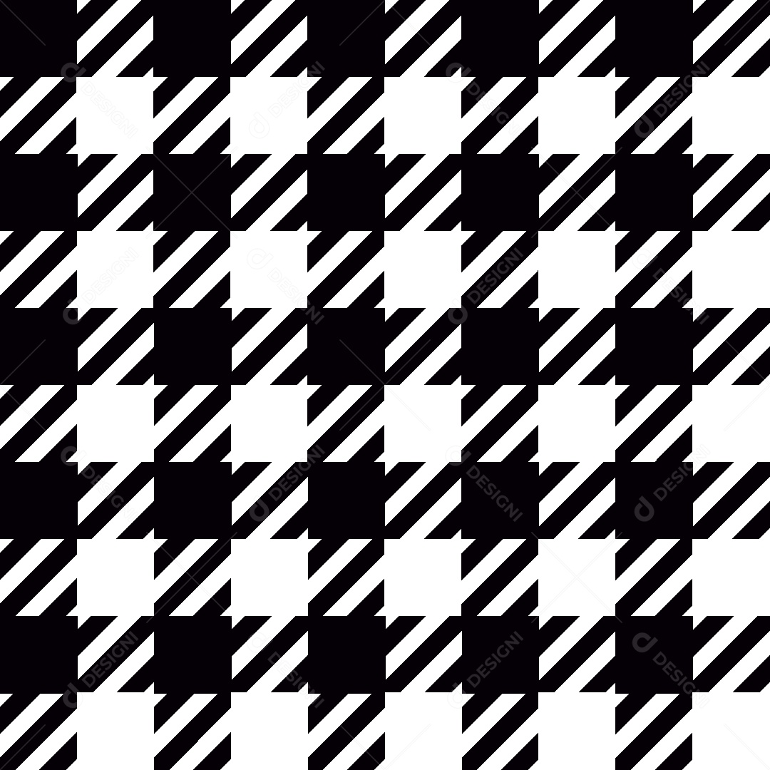 Padrão de Houndstooth Ilustração Vetor EPS
