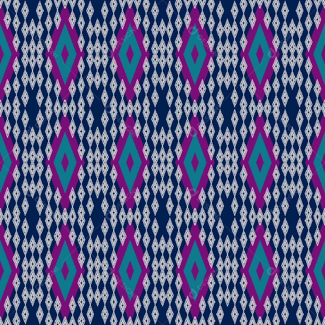 Padrão Étnico Ilustração Vetor EPS