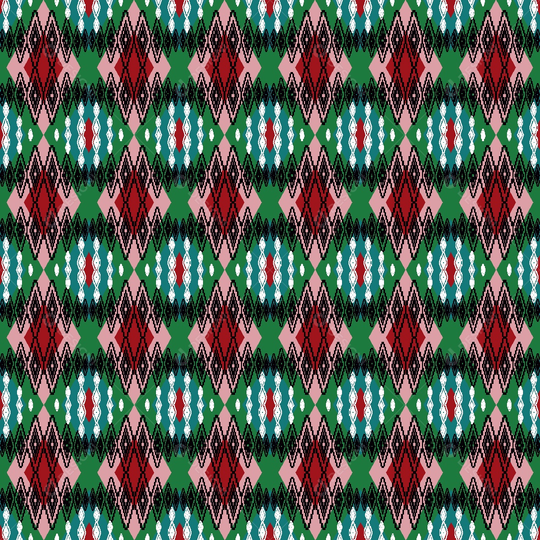 Padrão Étnico Ilustração Vetor EPS