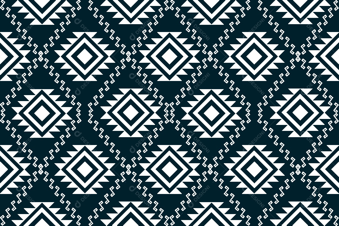 Padrão Étnico Ilustração Vetor EPS