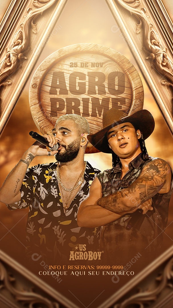 Flyer Story Agro Prime Us Agroboy Social Media PSD Editável