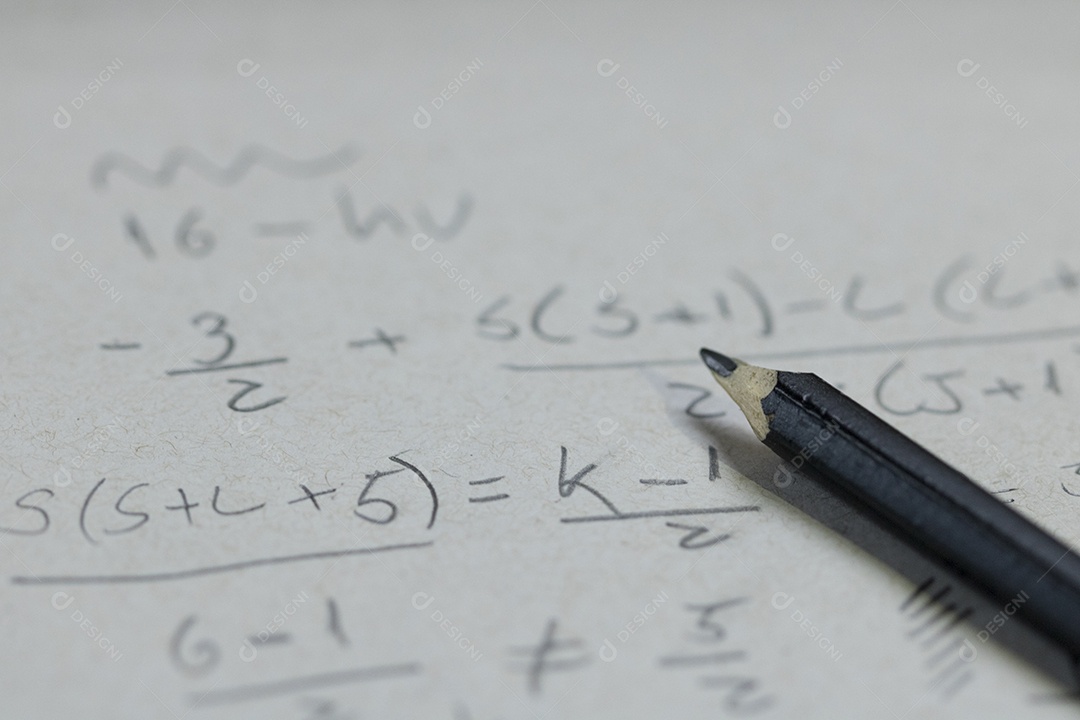 Fórmula de caligrafia em papel com caneta conceito de sucesso empresarial Imagem