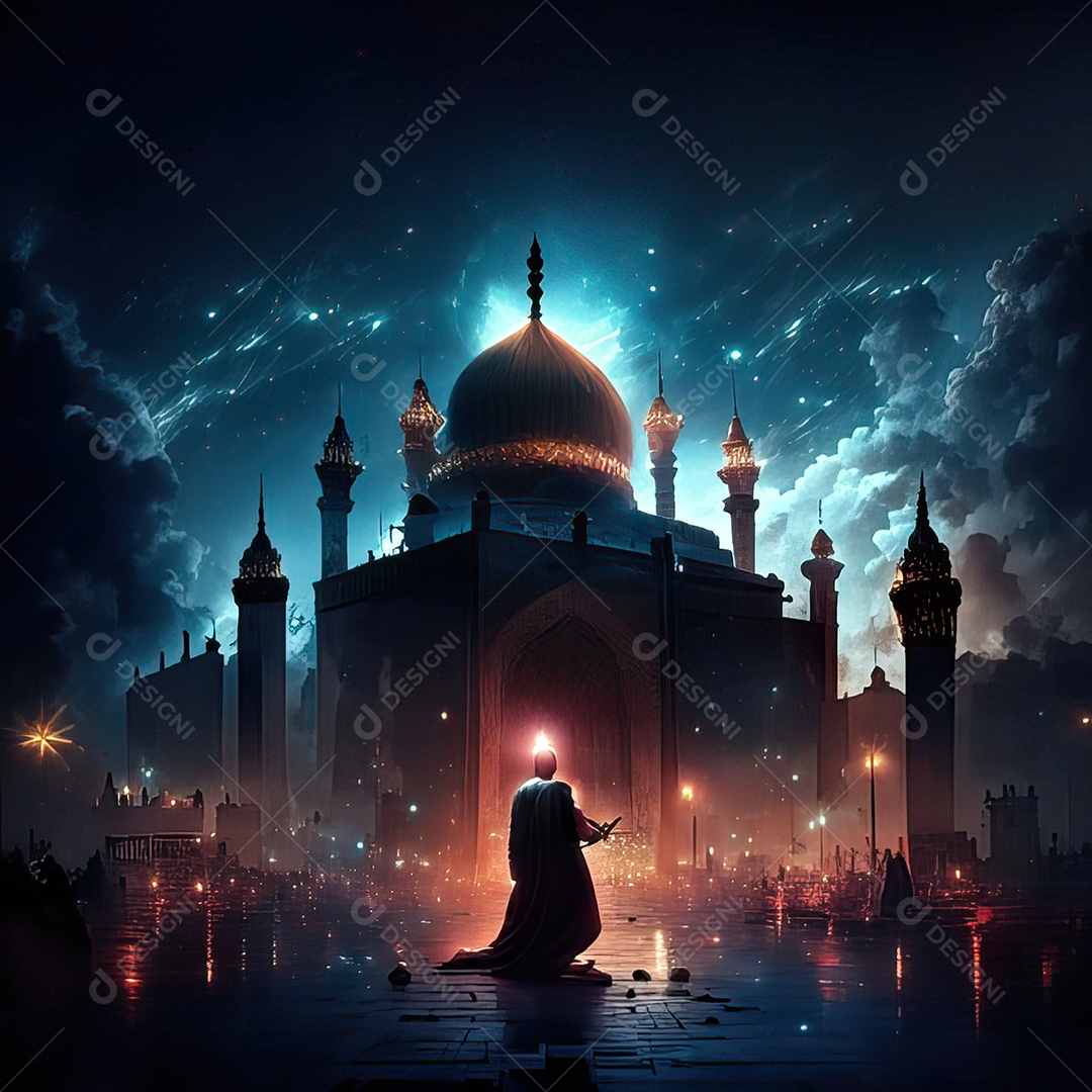 Retrato de mesquita destruída