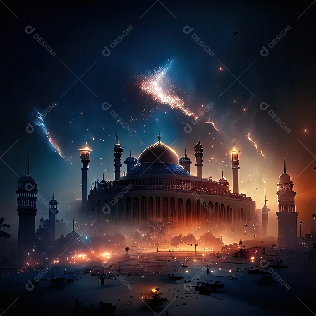 Retrato de mesquita destruída