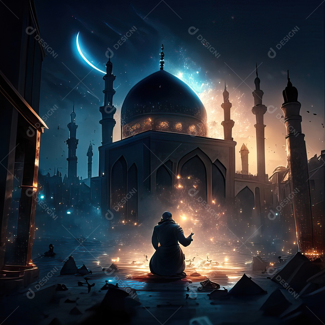 Retrato de mesquita destruída