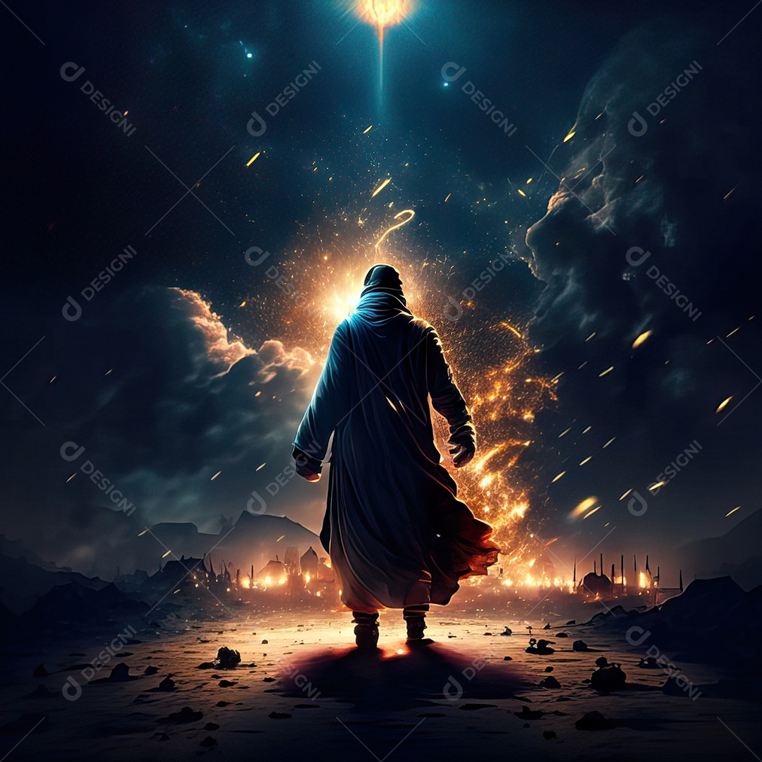 Retrato de mesquita destruída