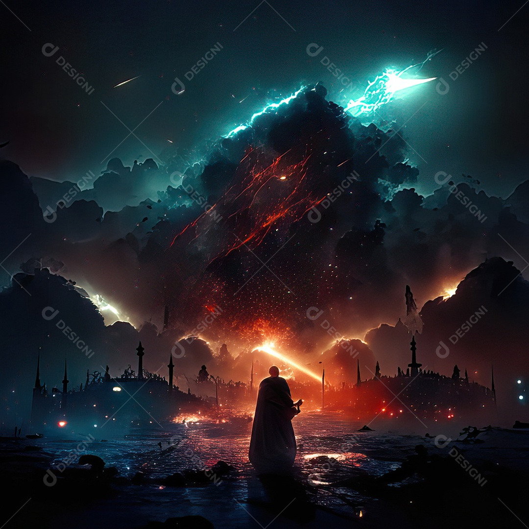 Retrato de mesquita destruída