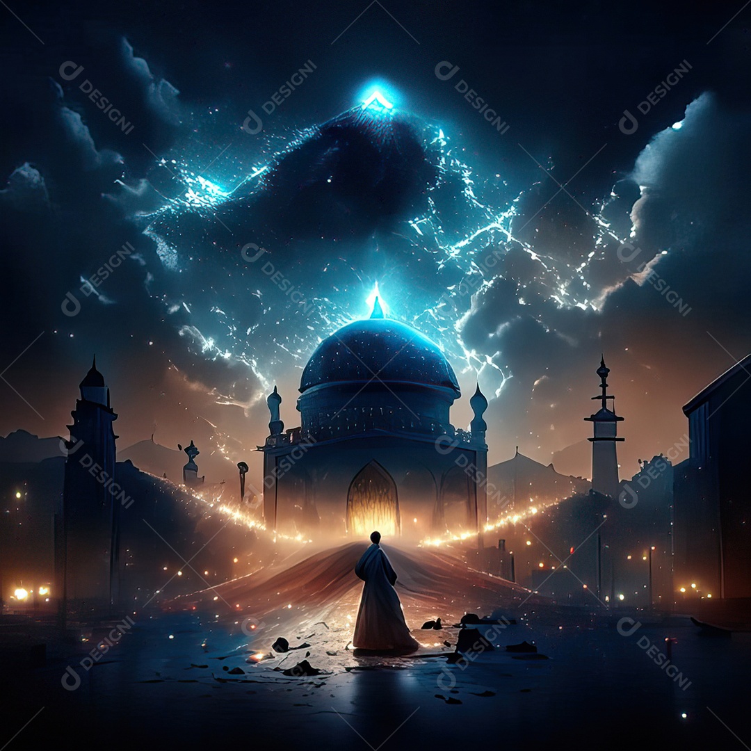 Retrato de mesquita destruída