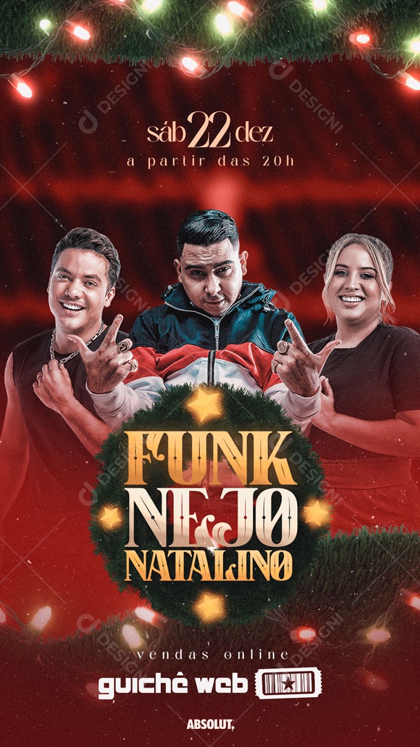 Social Media Flyer Story FunkNejo Natalino PSD Editável