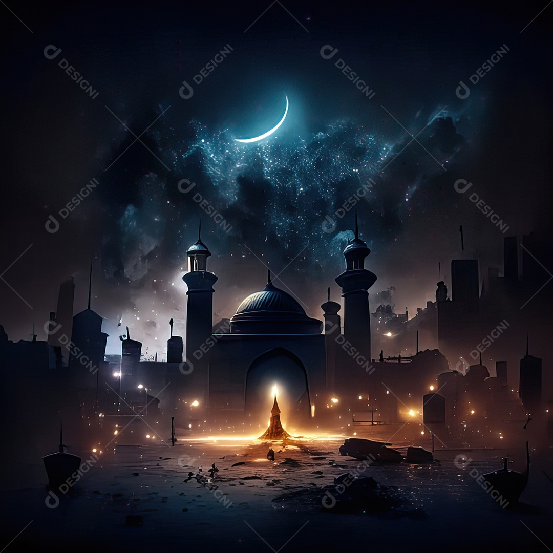 Asteroide atigindo cidade