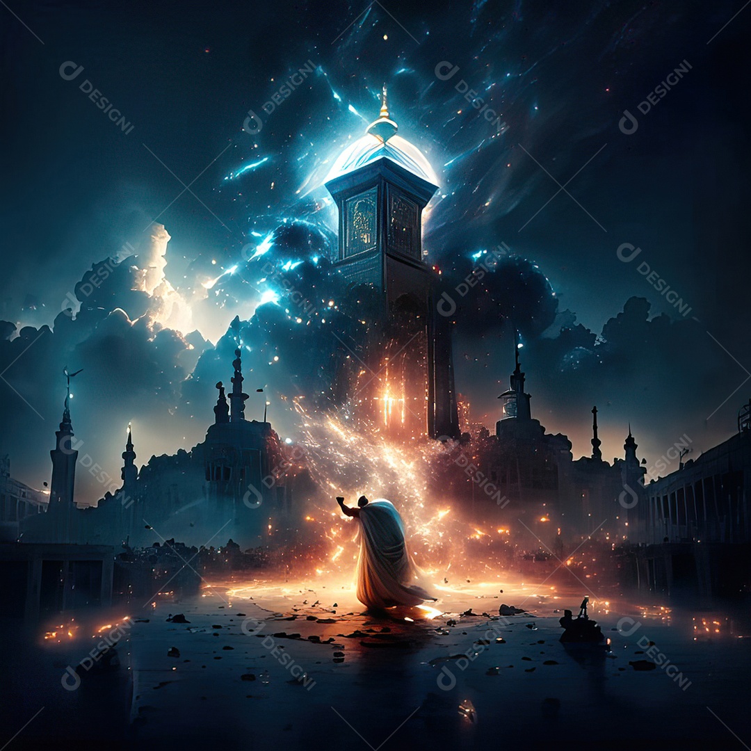 Retrato de mesquita destruída