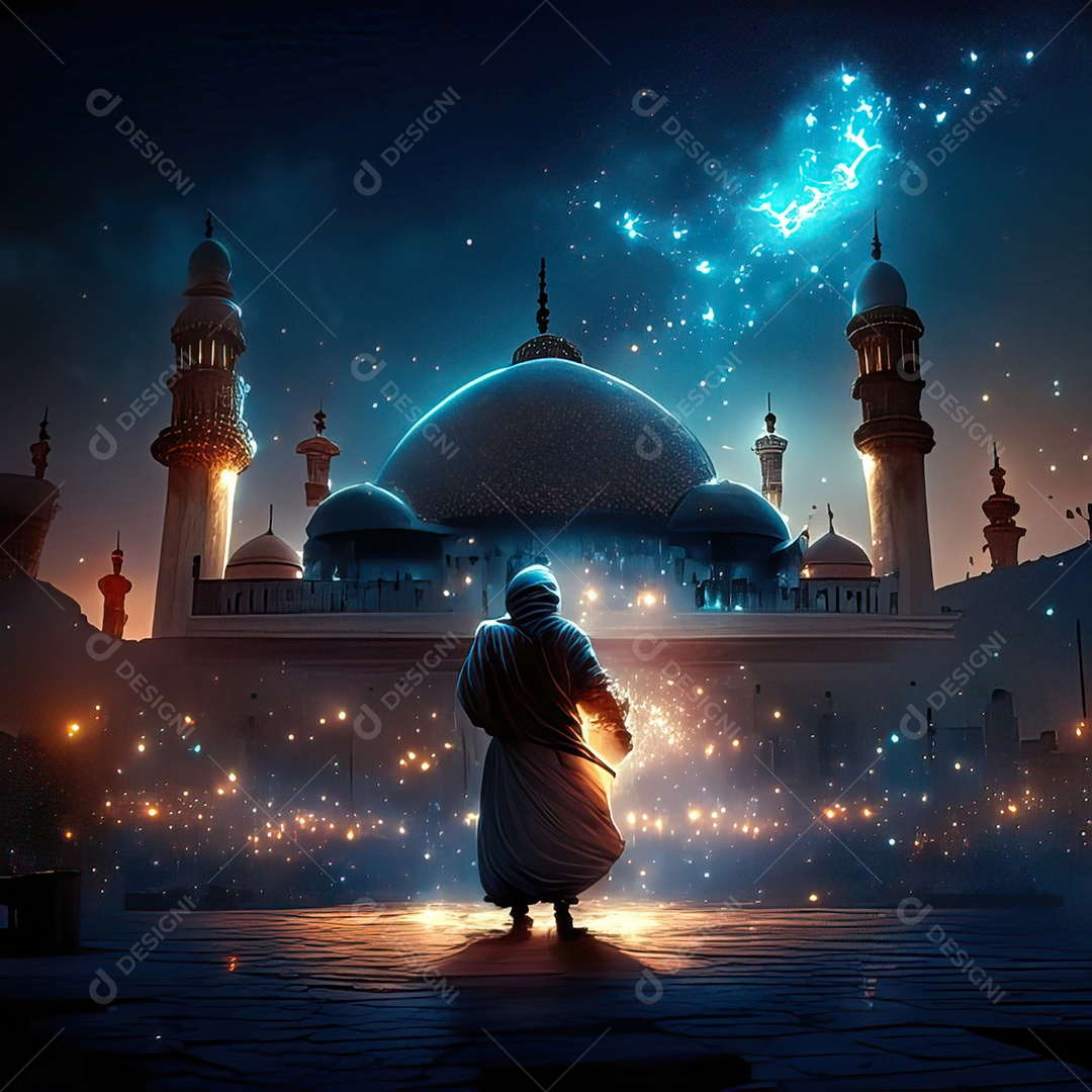 Retrato de mesquita destruída