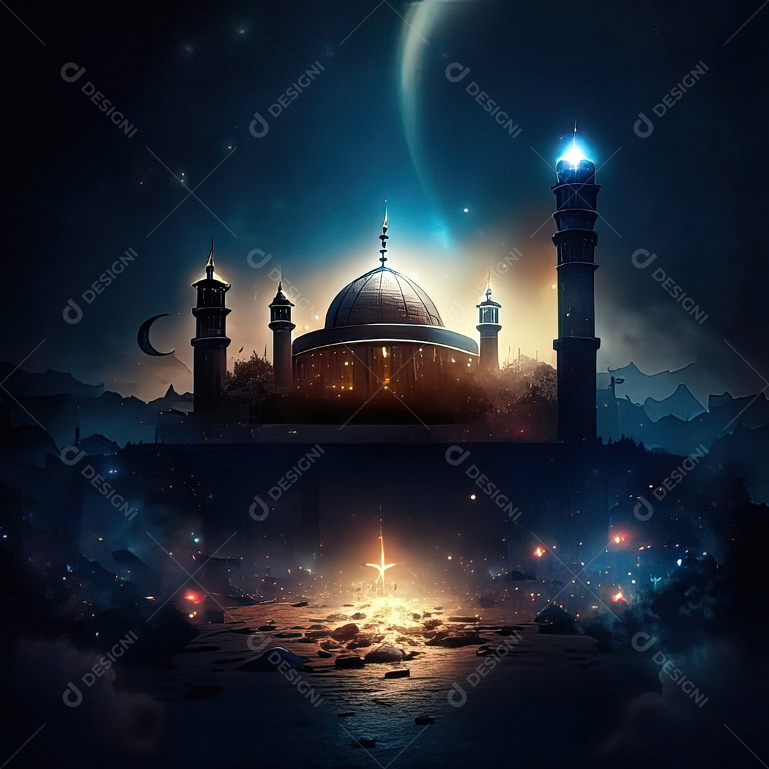 Retrato de mesquita destruída