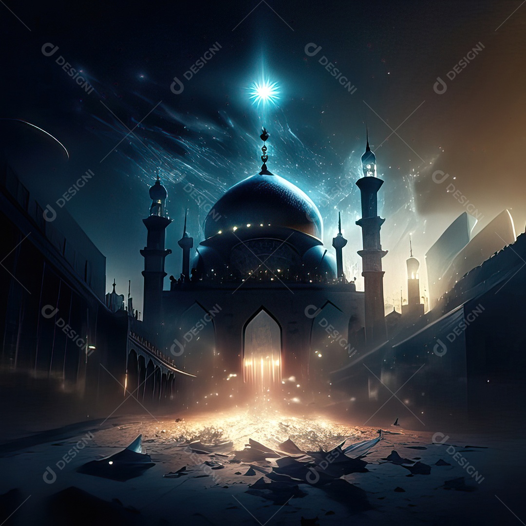 Retrato de mesquita destruída