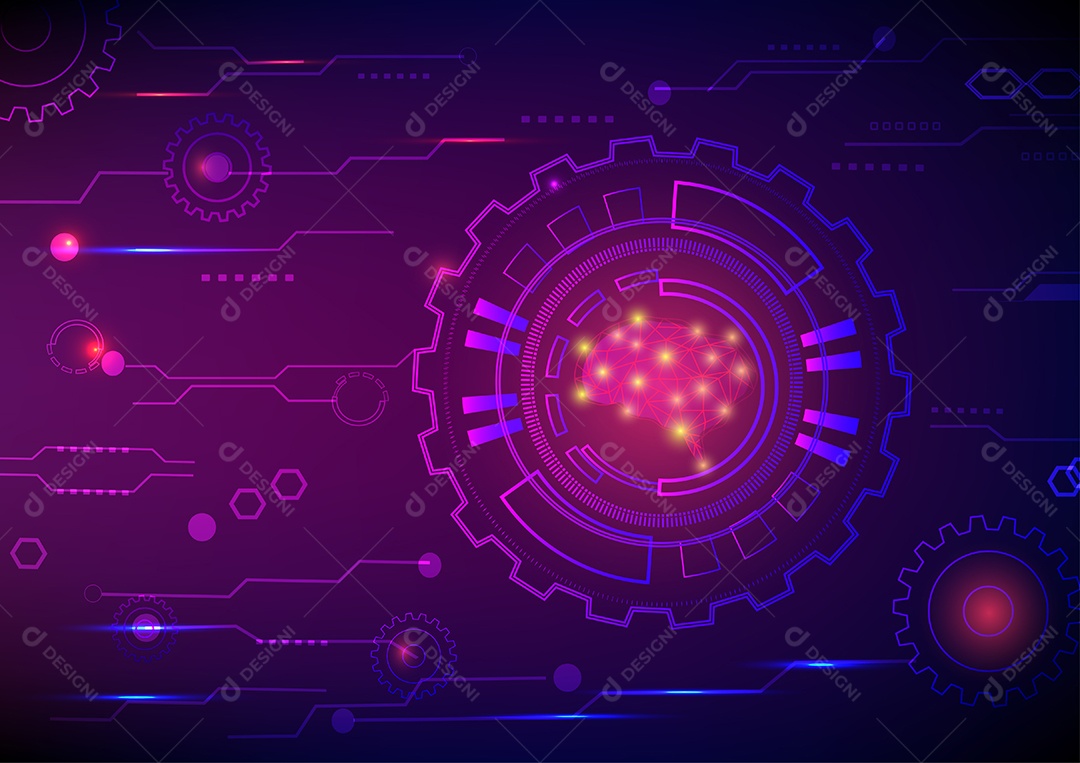 Engrenagem Engenharia Mecânica Placa de Circuito Vetor EPS