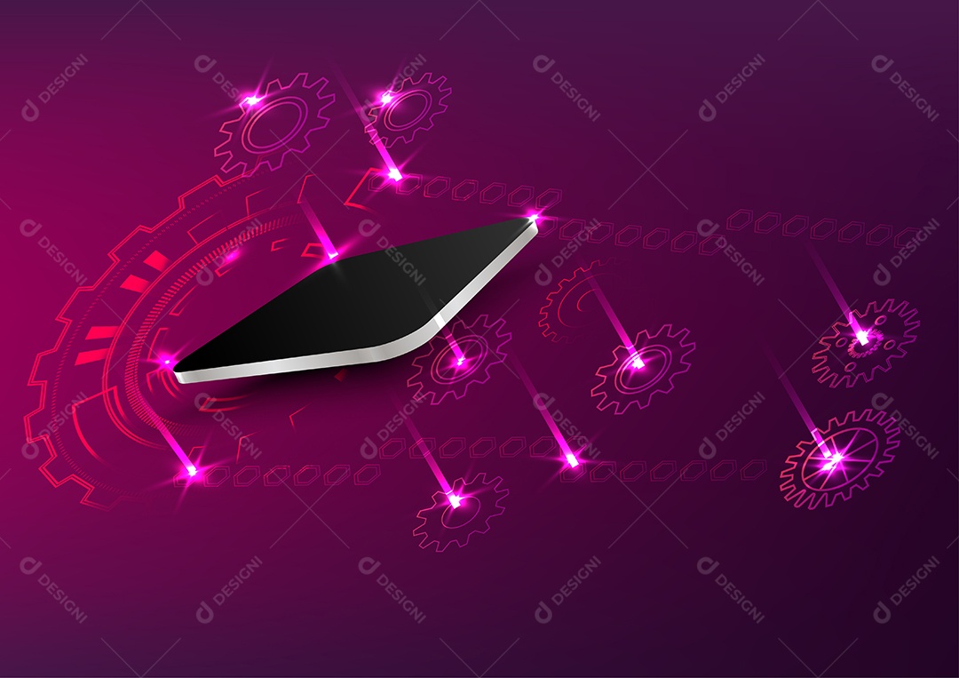 Microchip Placa de Circuito Tecnologia Vetor EPS