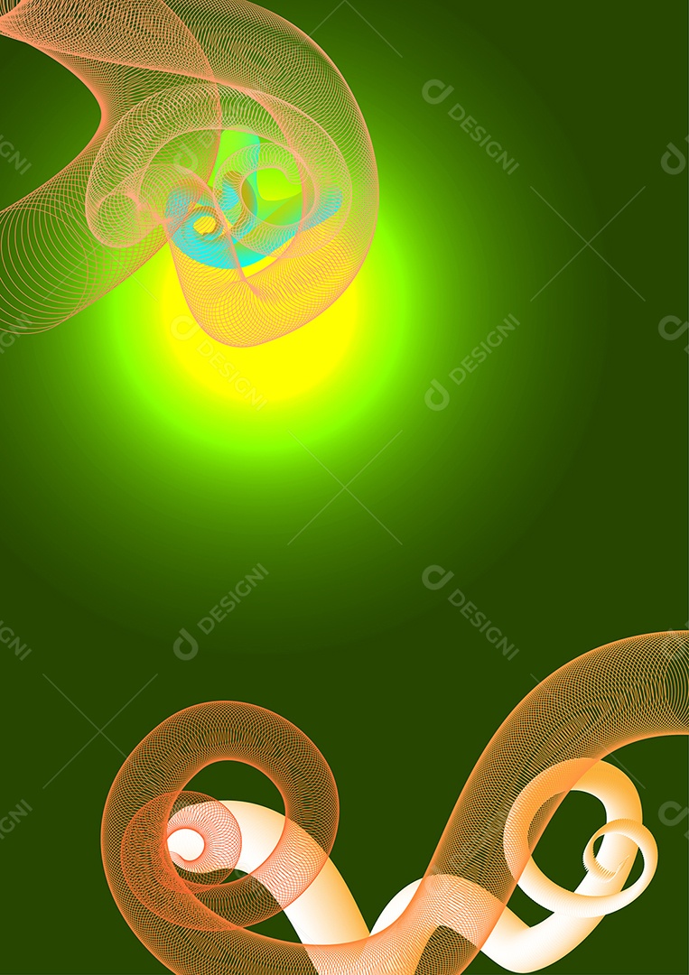 Espiral Fluido Tecnológico Ilustração Vetor EPS