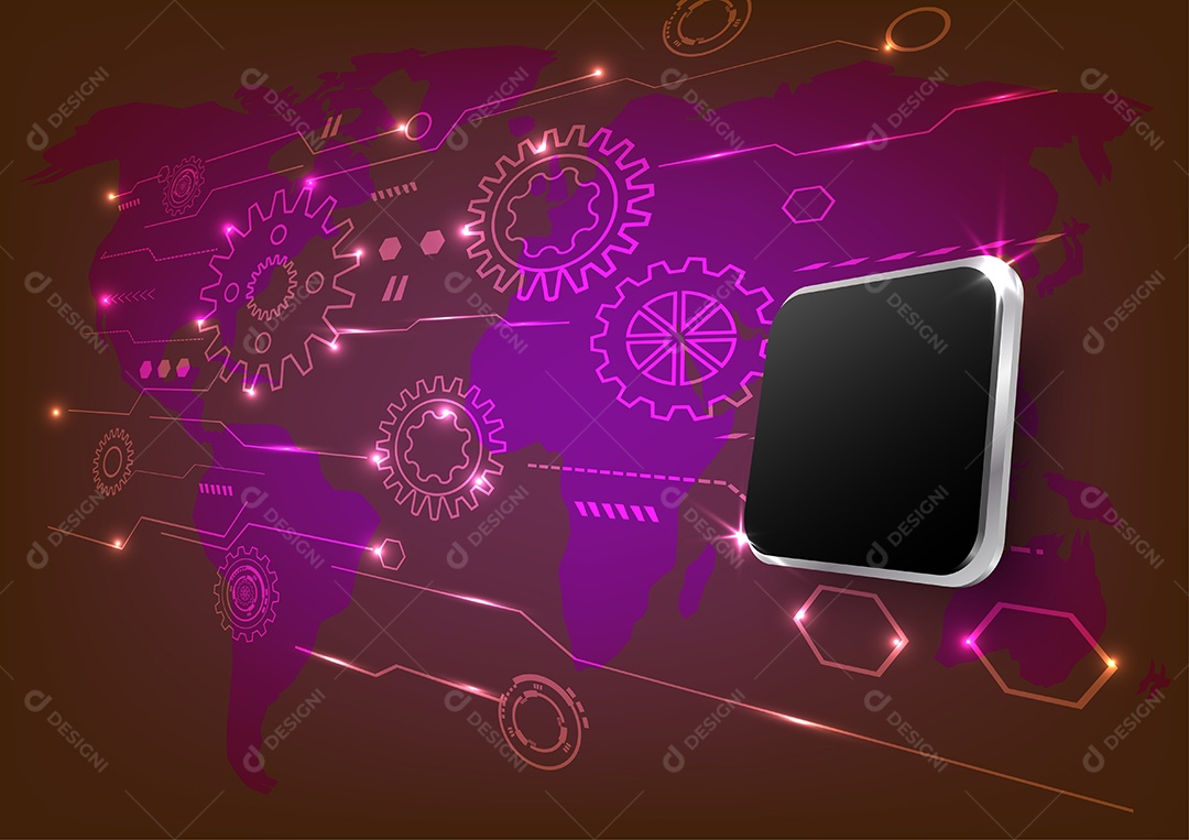 Engenharia Tecnológica Ilustrações Vetor EPS