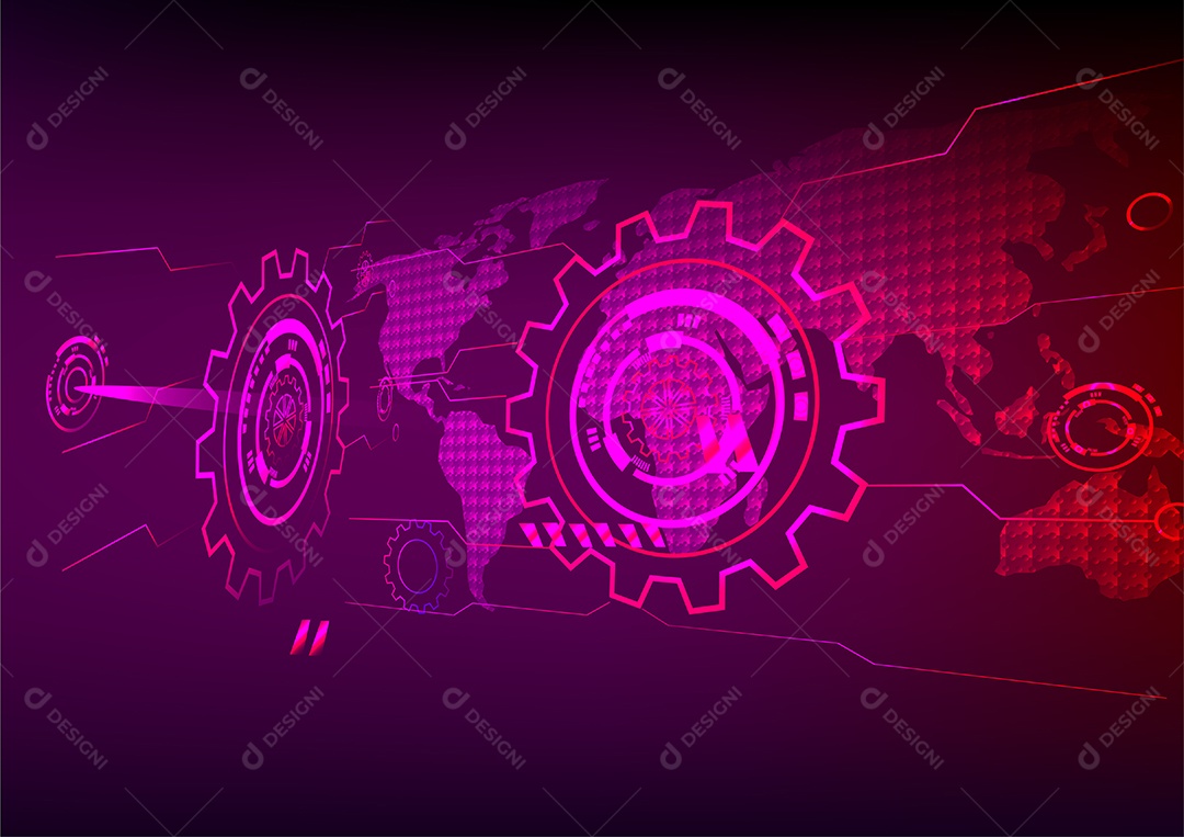 Tecnologia de Engenharia Mundial de Internet Vetor EPS