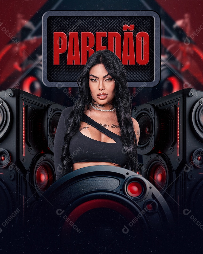 Social Media Flyer Feed Paredão PSD Editável