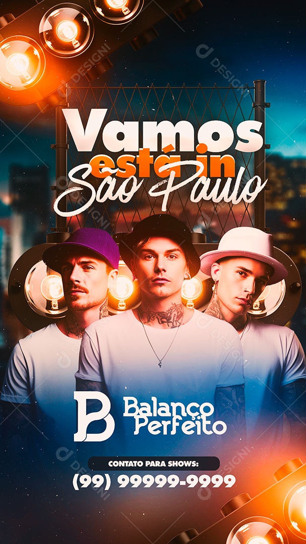 Story Flyer Vamos Está in São Paulo Balanço Perfeito Social Media PSD Editável