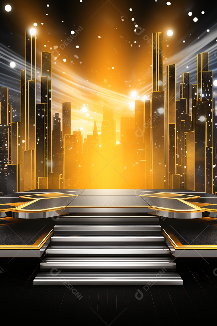 Imagem Paisagem Dourada Fim de Ano Retrato