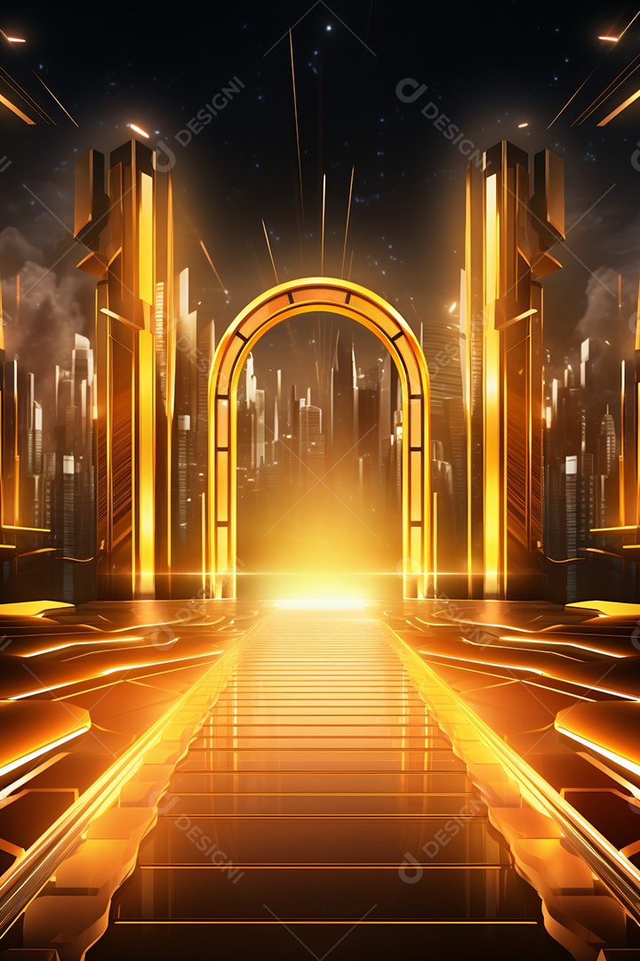 Imagem Paisagem Dourada Fim de Ano Retrato