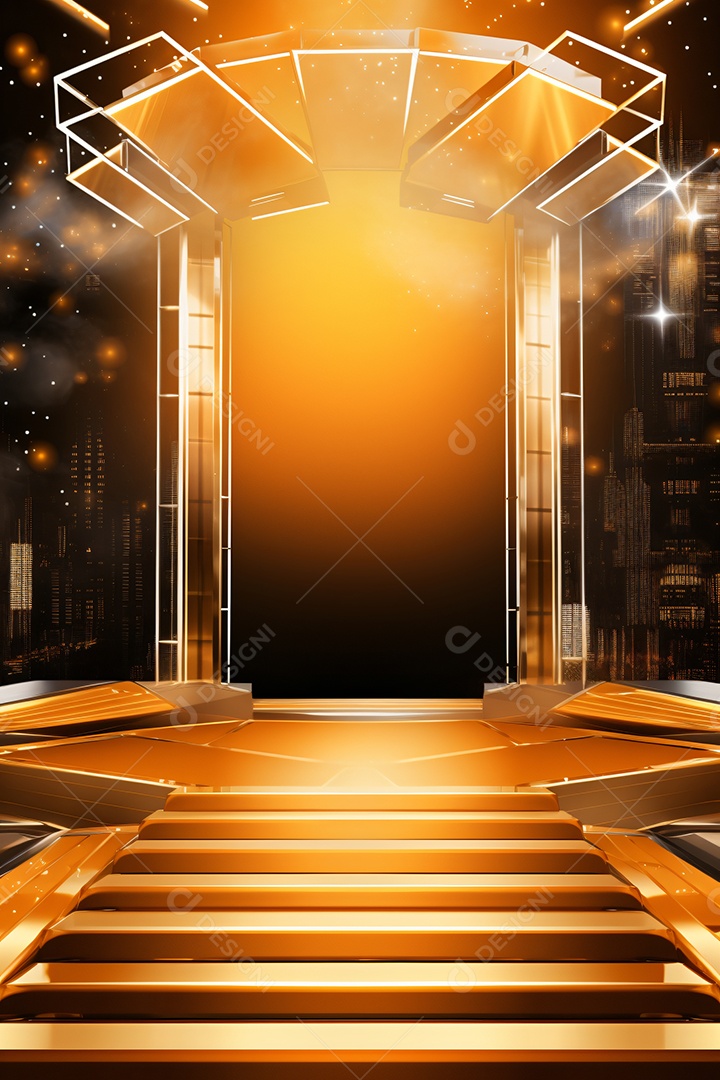 Imagem Paisagem Dourada Fim de Ano Retrato