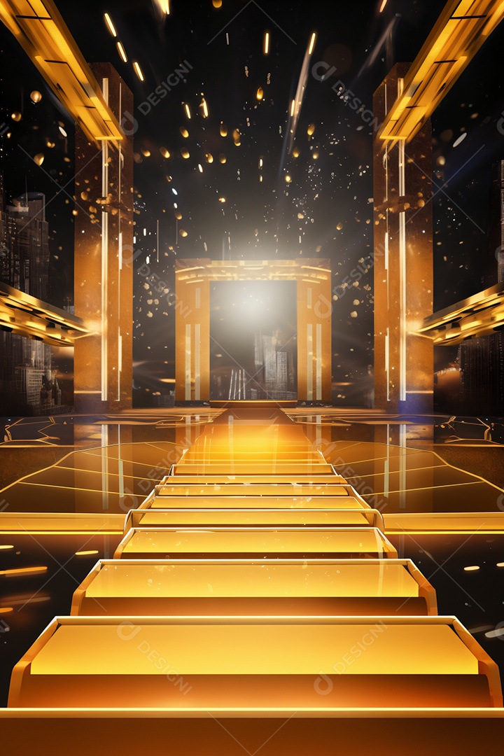 Imagem Paisagem Dourada Fim de Ano Retrato