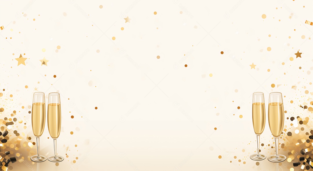 Taças sobre fundo isolado