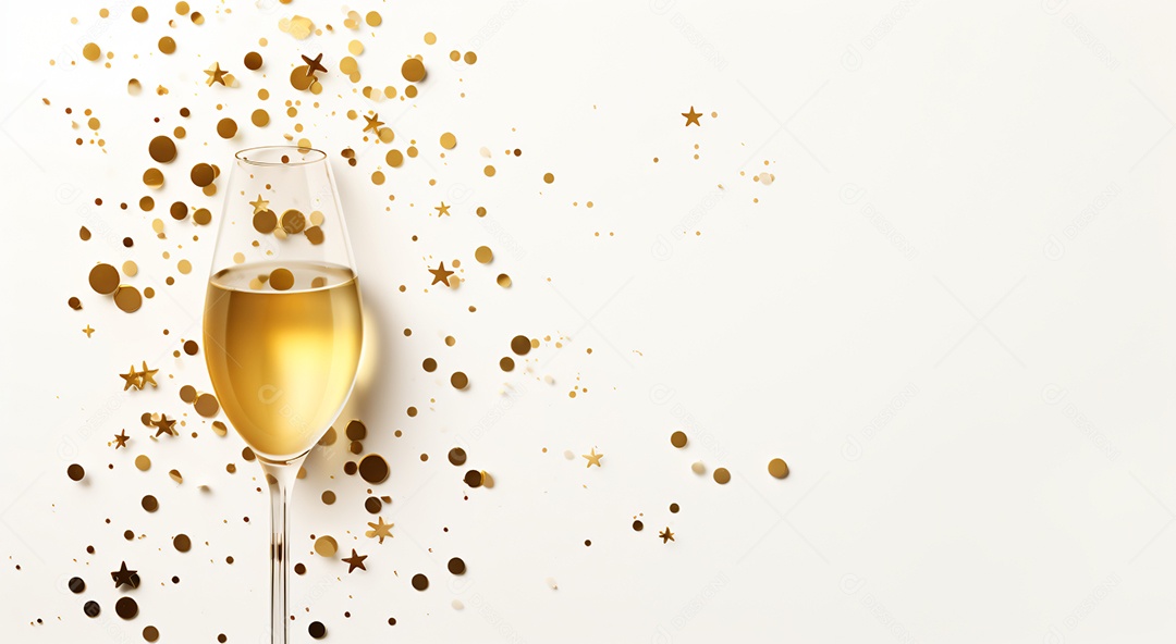 Taças sobre fundo isolado