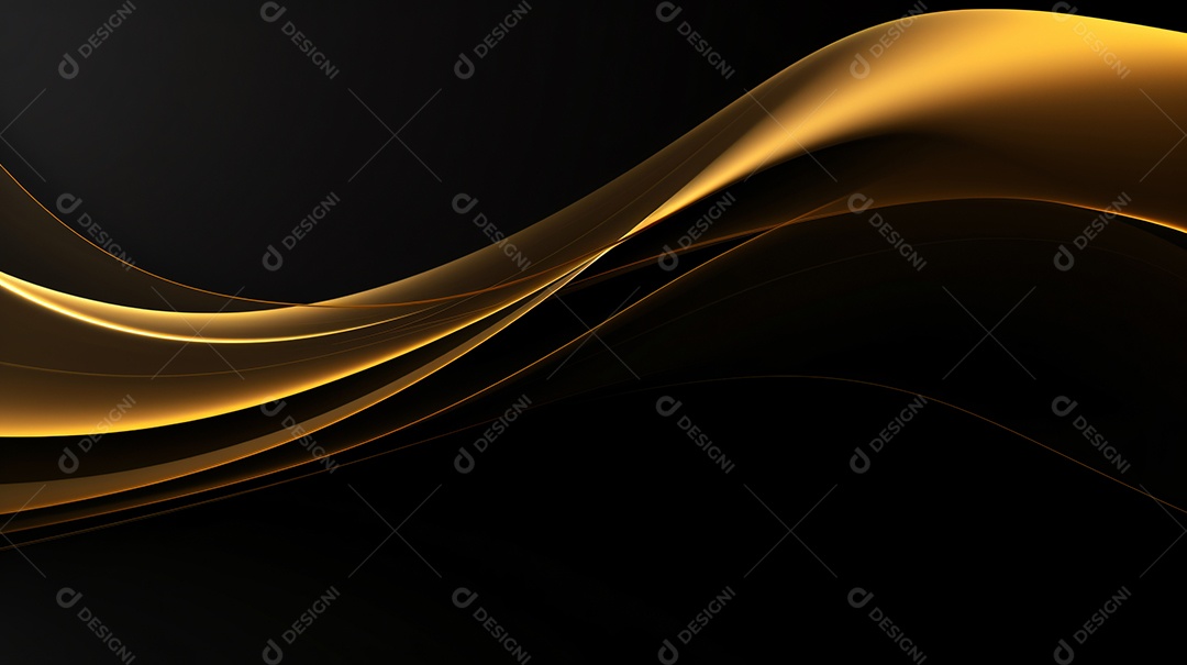 Cenário com formas douradas