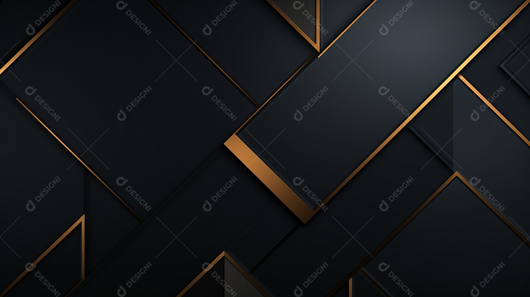 Cenário com formas douradas