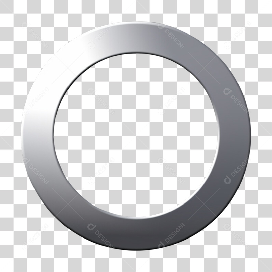 Circulo de Metal PNG Transparente