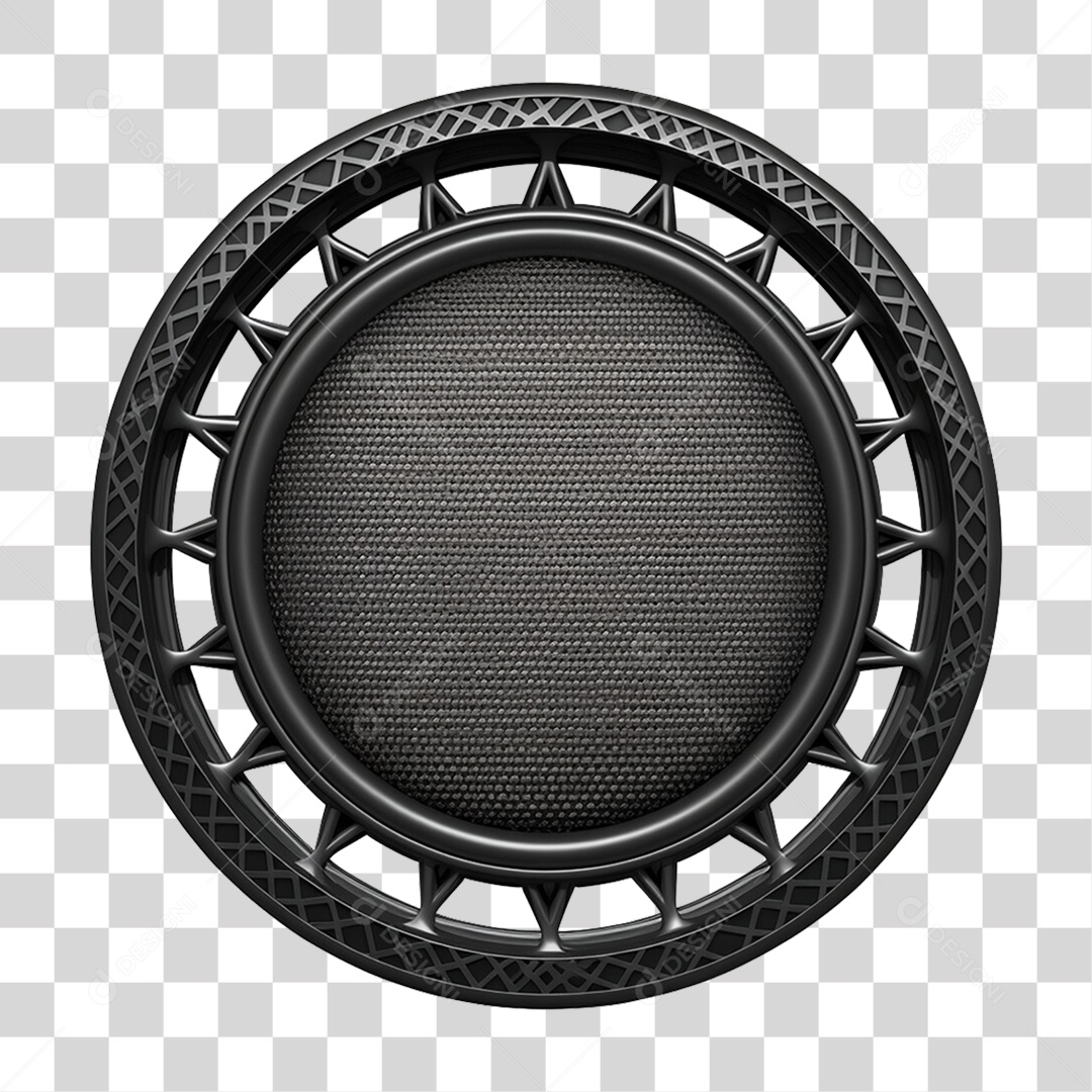 Circulo de Metal PNG Transparente