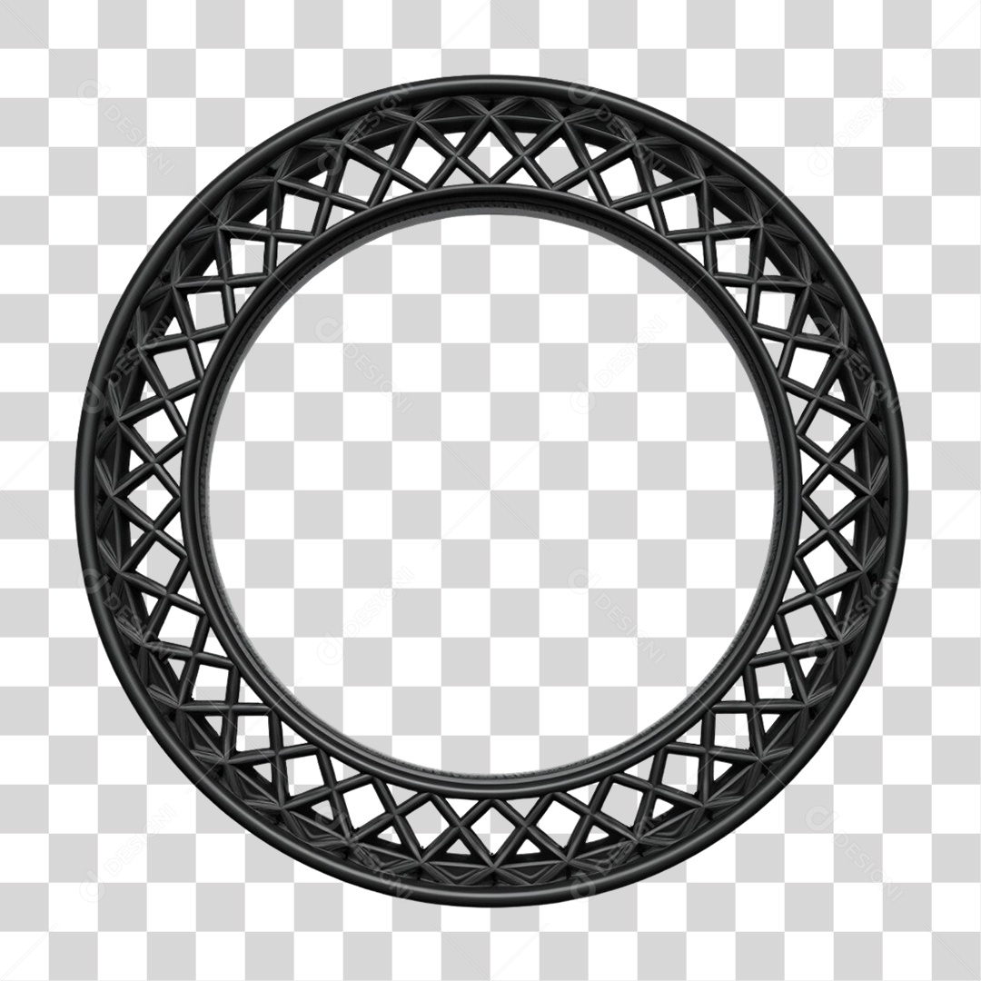 Circulo de Metal PNG Transparente