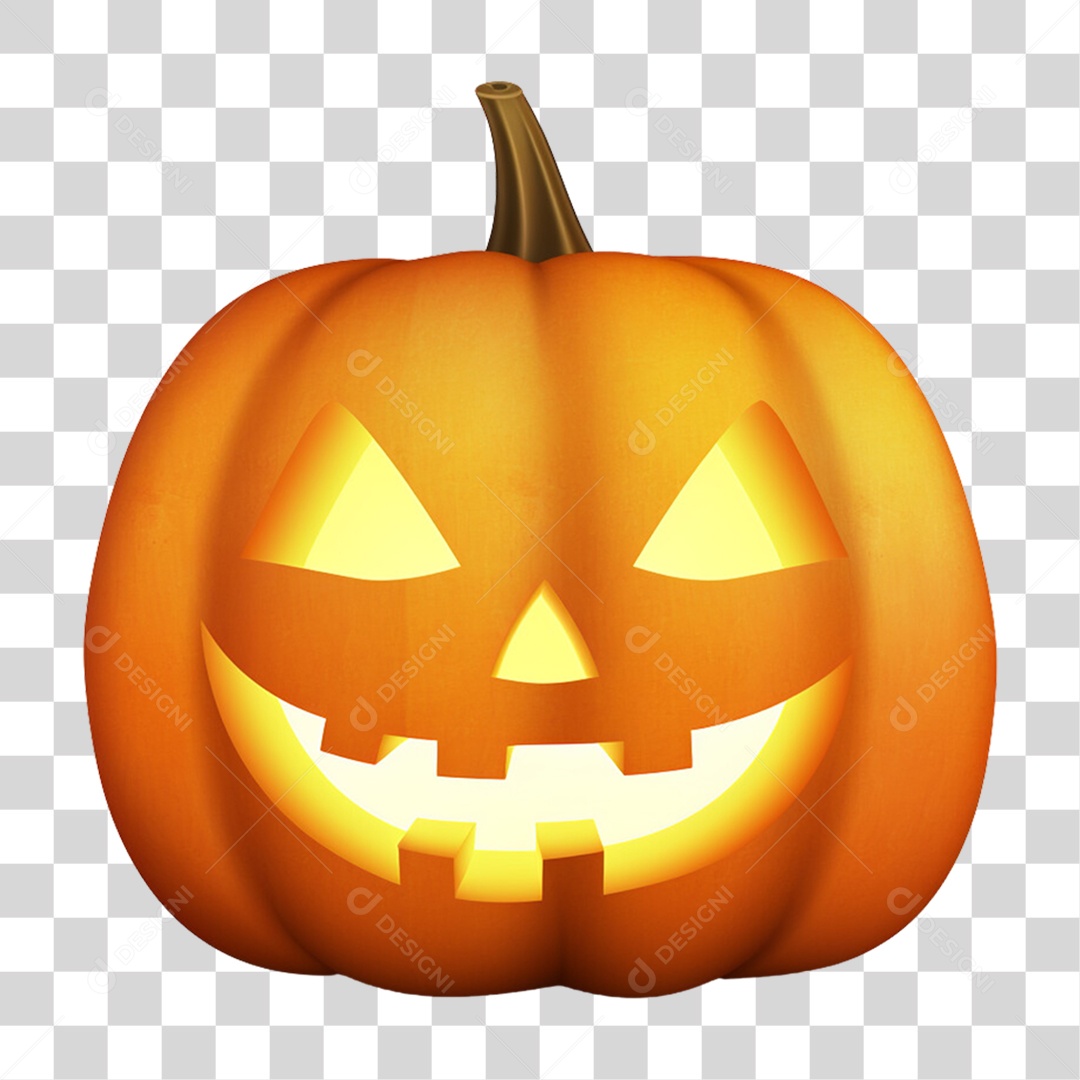 Abóbora de Halloween PNG Transparente