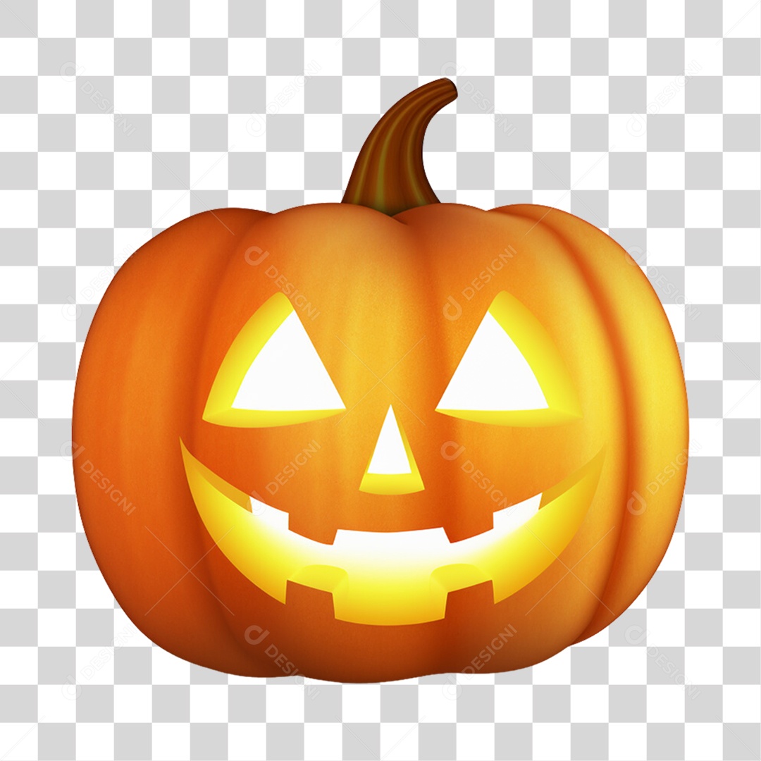 Abóbora de Halloween PNG Transparente