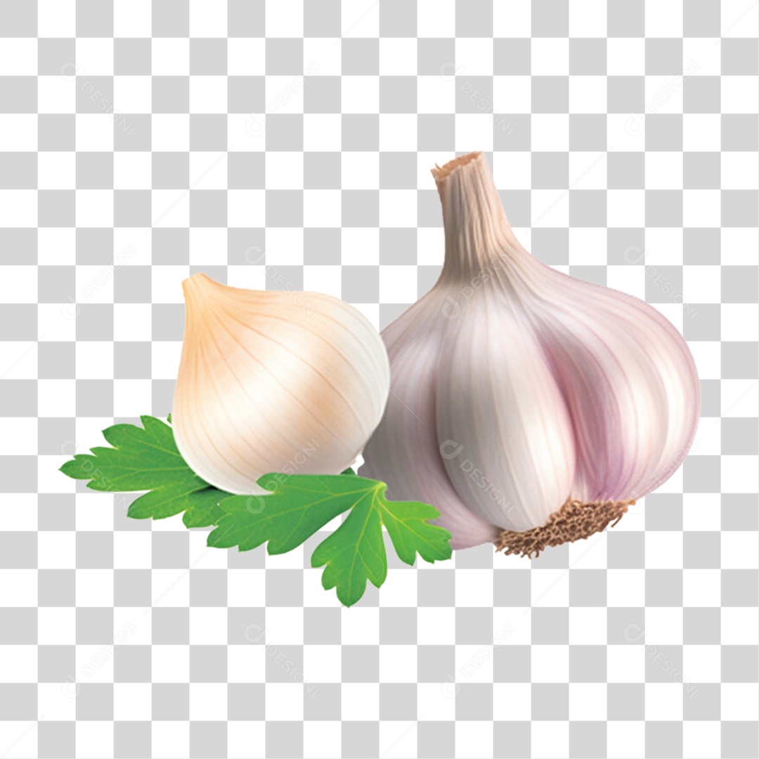 Vegetais Verduras Alho PNG Transparente