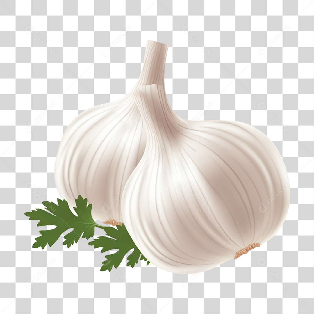 Vegetais Verduras Alho PNG Transparente