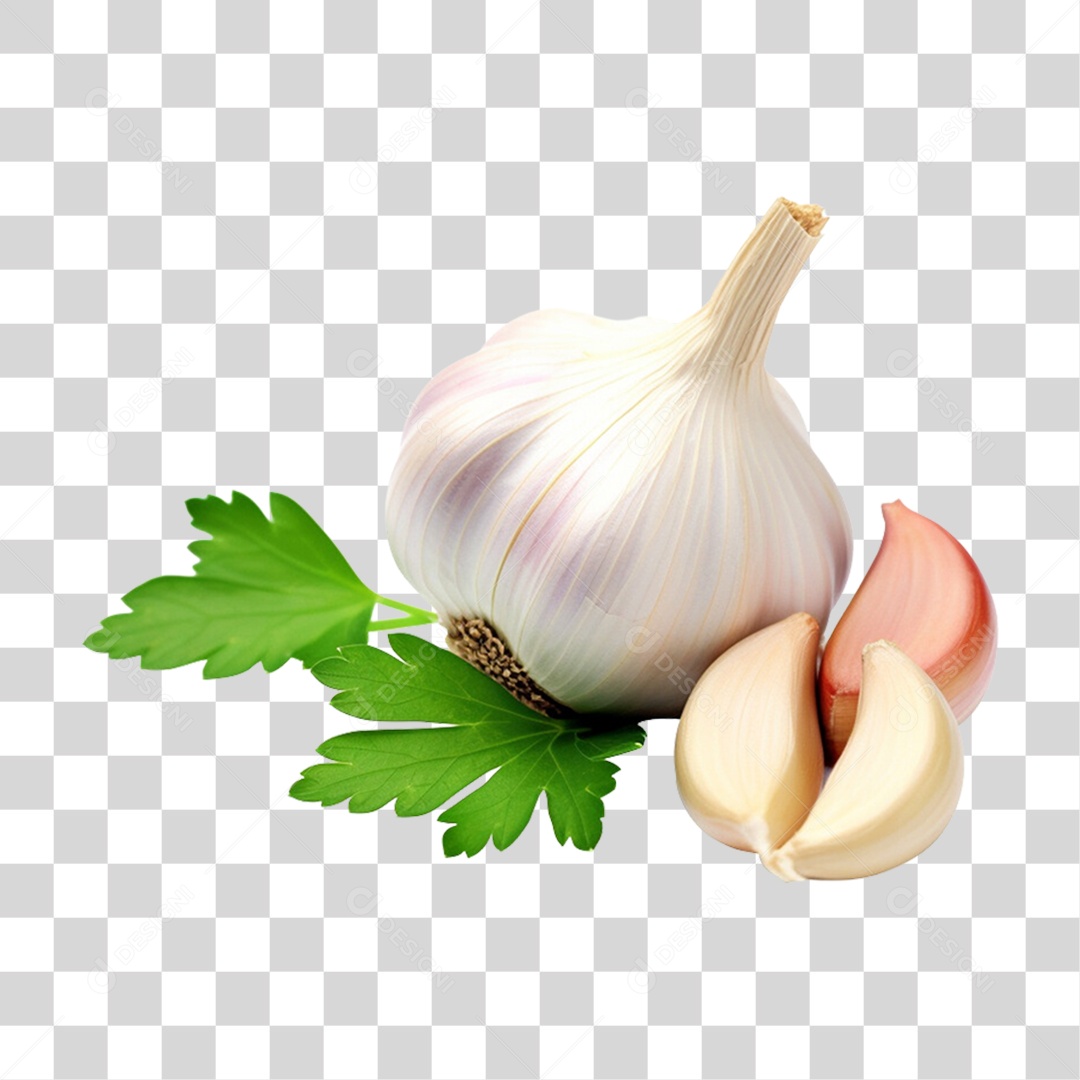 Vegetais Verduras Alho PNG Transparente