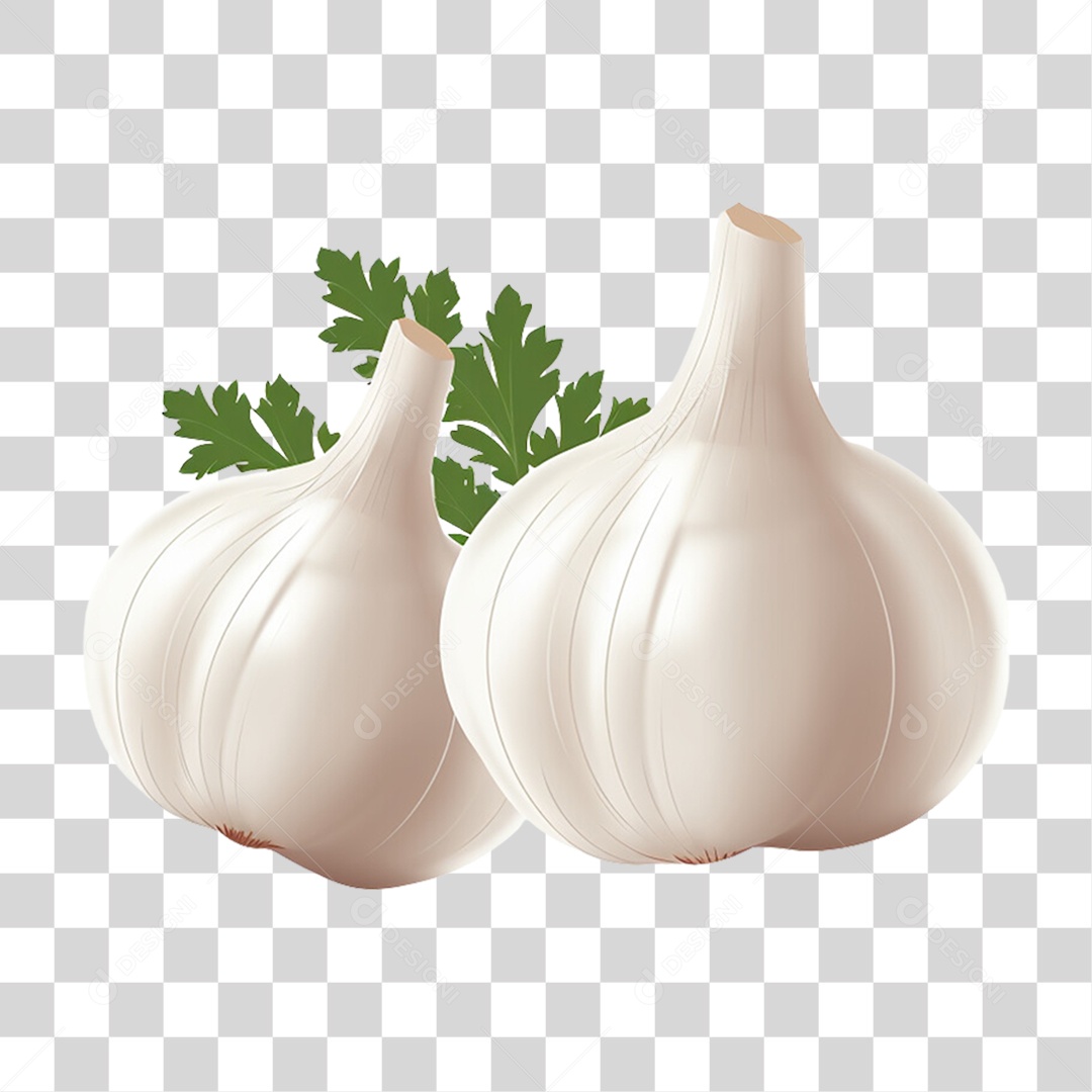 Vegetais Verduras Alho PNG Transparente