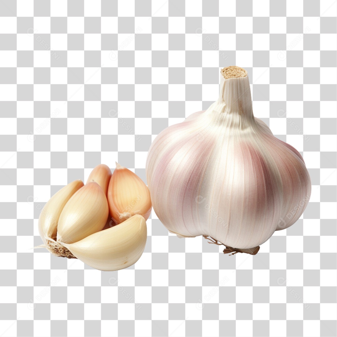 Vegetais Verduras Alho PNG Transparente