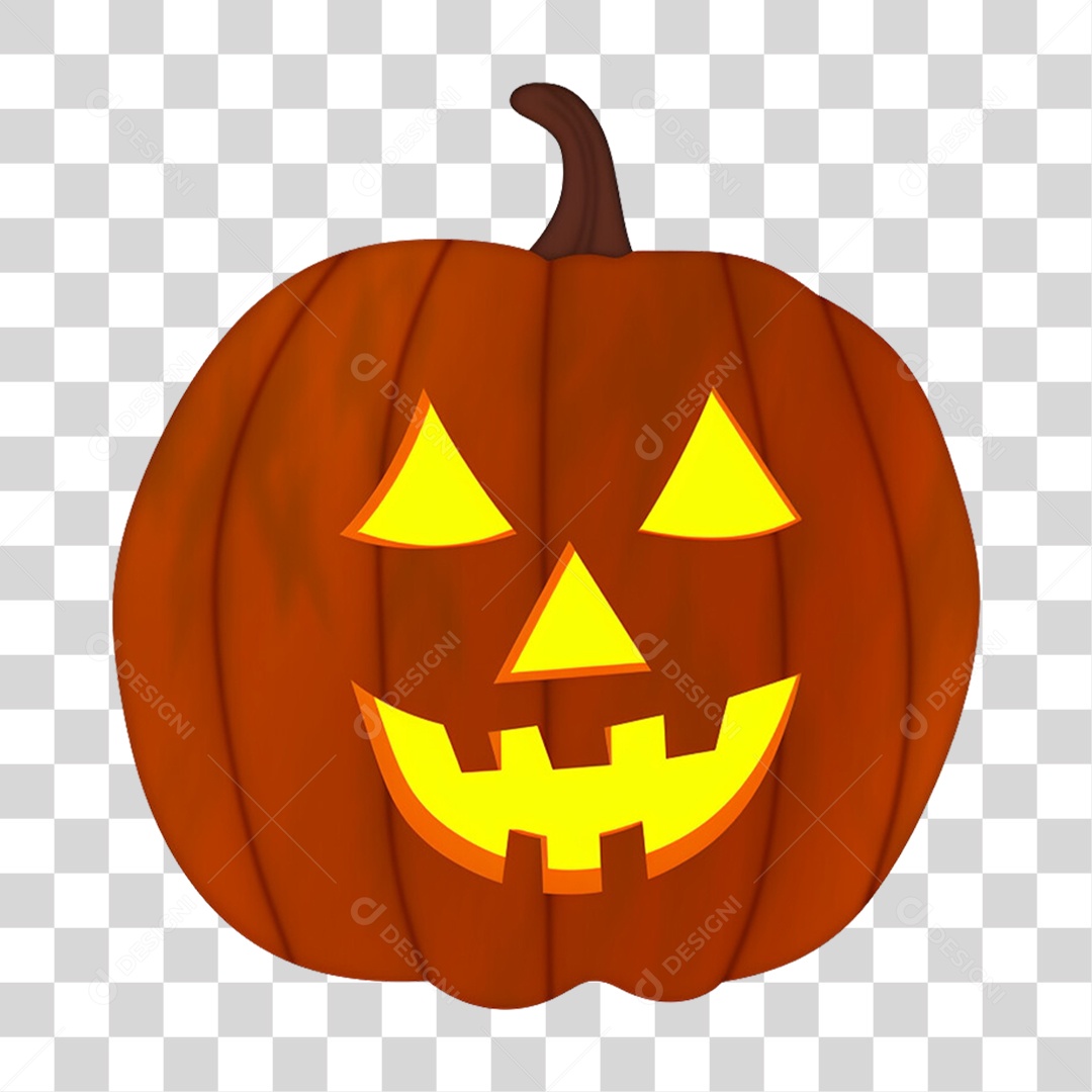 Abóbora de Halloween PNG Transparente