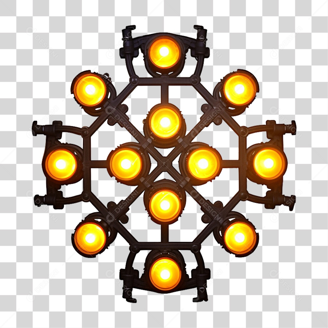 Luzes Metal Refletores PNG Transparente