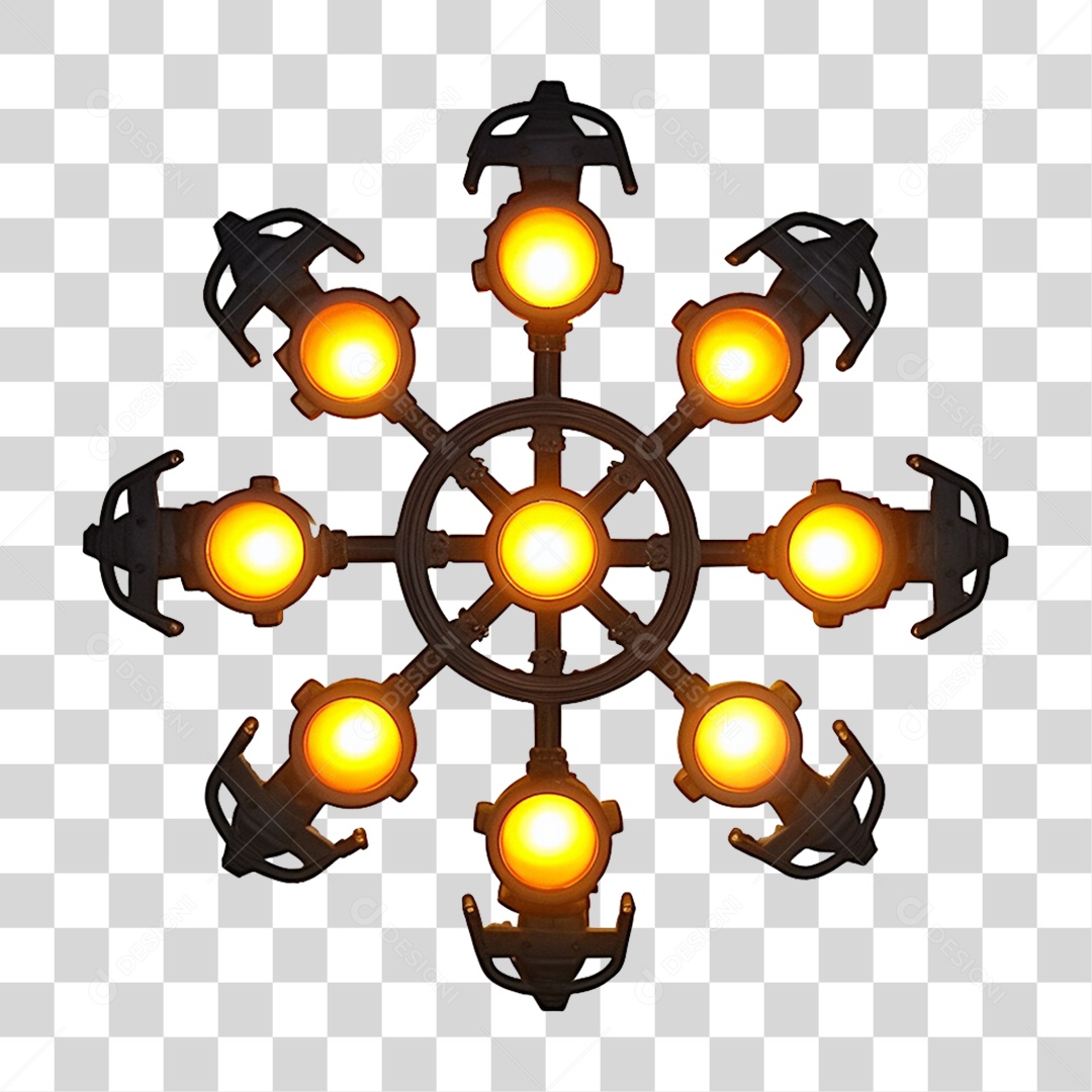 Luzes Metal Refletores PNG Transparente