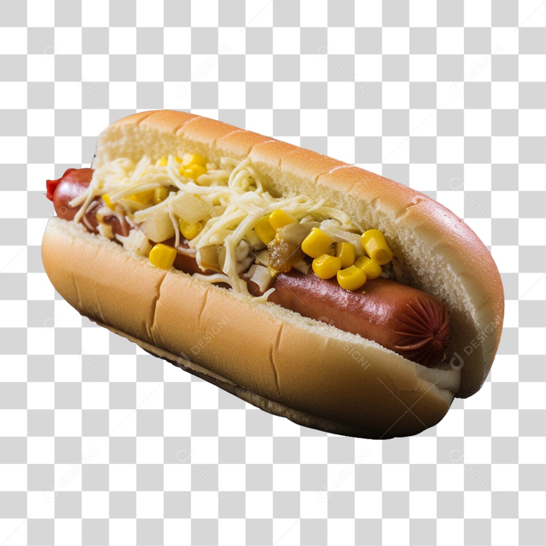 Hot-Dog Lanche PNG Transparente