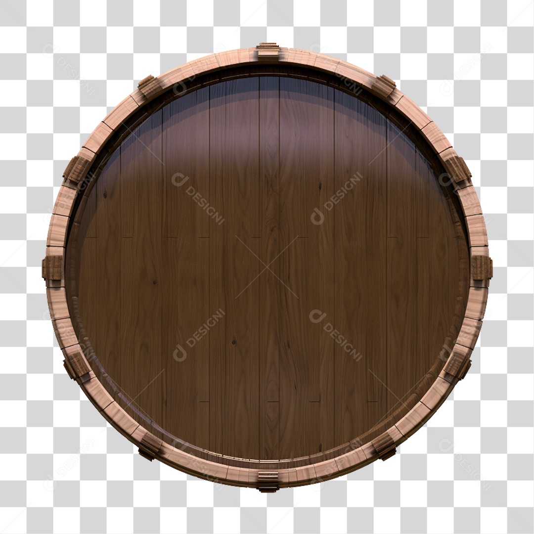 Placa De Madeira Redonda PNG Transparente