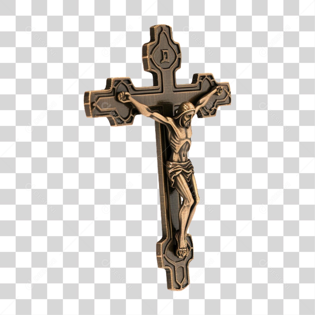 Crucifixo Cruz de Metal PNG Transparente