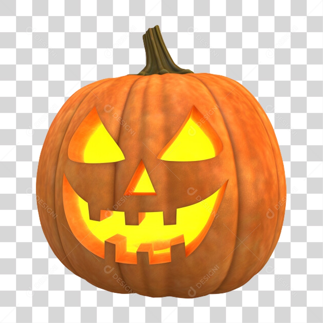 Abóbora de Halloween PNG Transparente